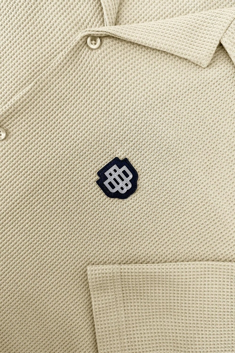 Black Bananas monogram waffle shirt